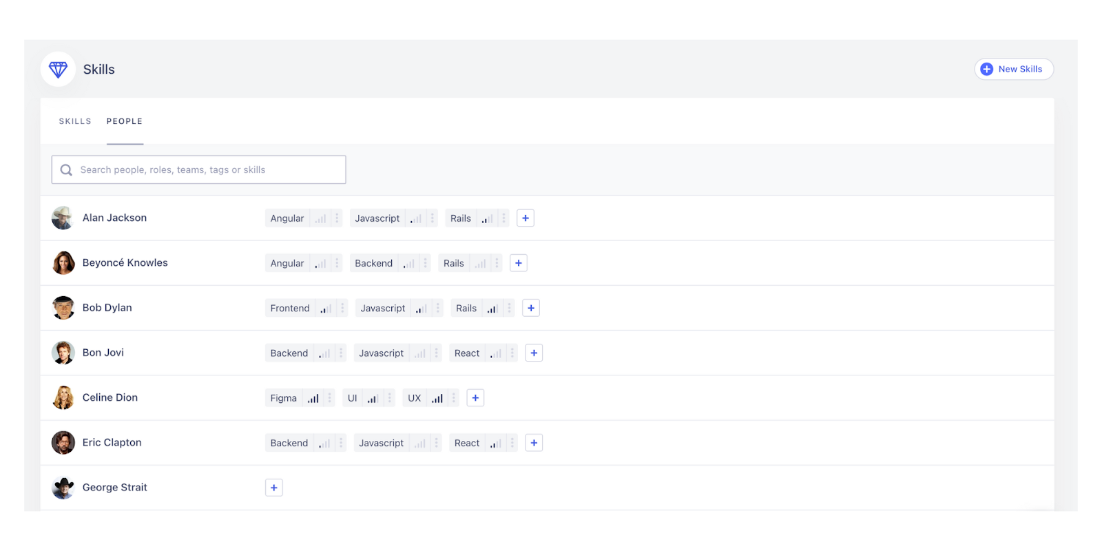 skills tracking with Runn